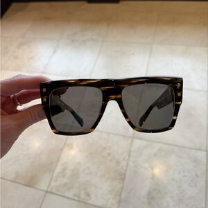 Balmain Tortoiseshell Square Sunglasses